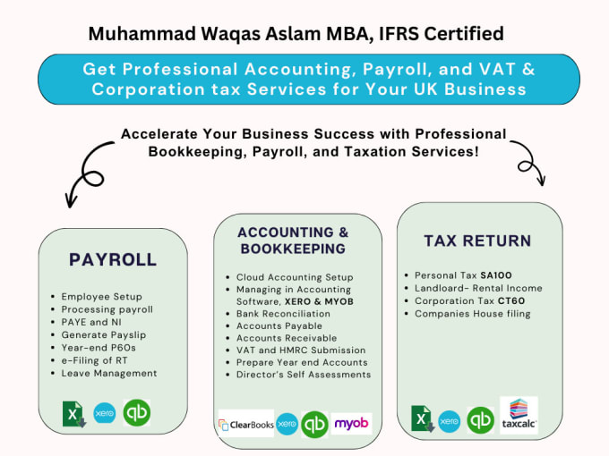 Gig Preview - Do accounting vat and ct services for your UK business