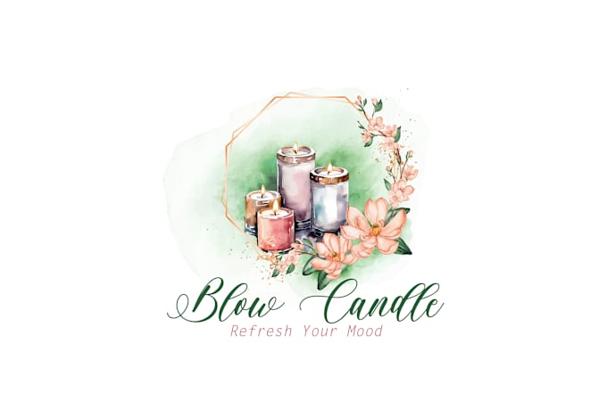 Gig Preview - Do elegant feminine signature boho watercolor logo design