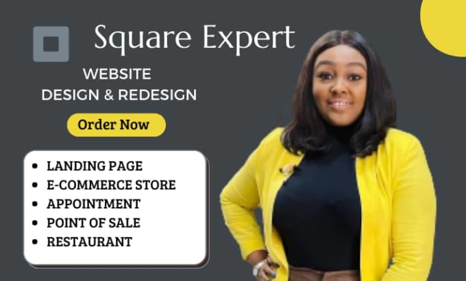 Gig Preview - Build square website square online store square restaurant