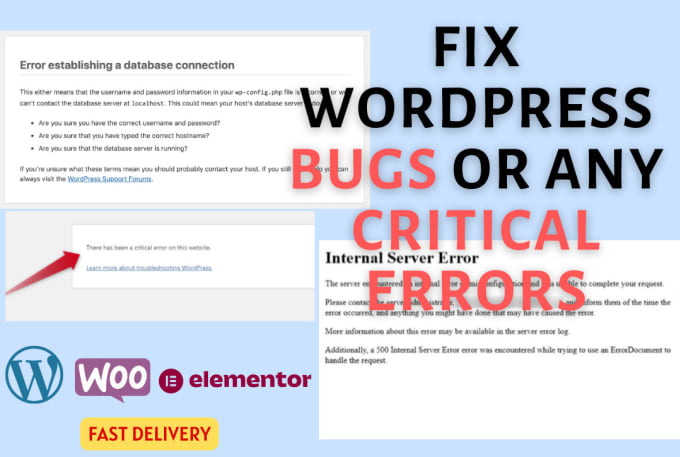 Gig Preview - Wordpress bug fix, woocommerce fix, malware removal, wordpress critical error