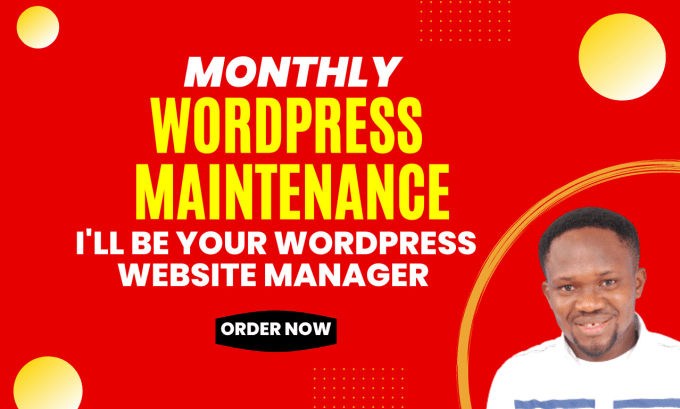 Gig Preview - Do monthly wordpress website maintenance