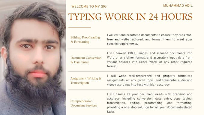 Bestseller - do all your typing work within 24 hours