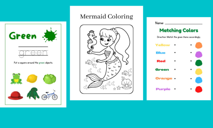 Gig Preview - Do custom activity books kids activities kdp worksheets and coloring pages