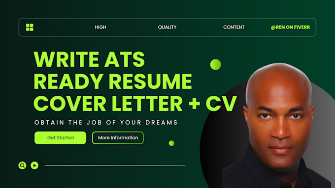 Gig Preview - Write professional resume, cover letter for your specific career