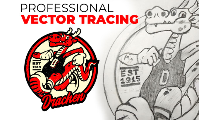 Gig Preview - Do vector trace, redraw, or recreate logo or image