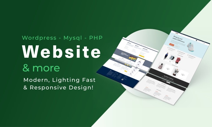 Gig Preview - Build wordpress website, modern, light and responsive