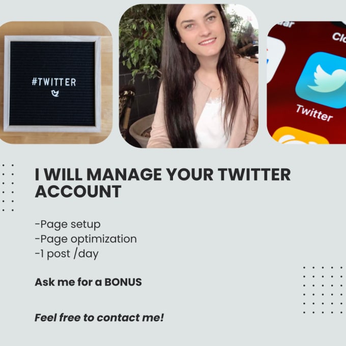 Gig Preview - Manage your twitter account