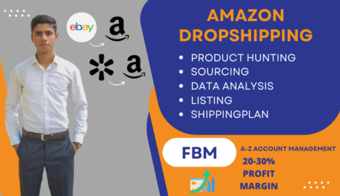 Gig Preview - Be your VA for amazon dropshipping fbm account