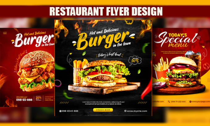 Gig Preview - Do fashion flyer, event flyer, restaurant flyer, marketing agency flyer design