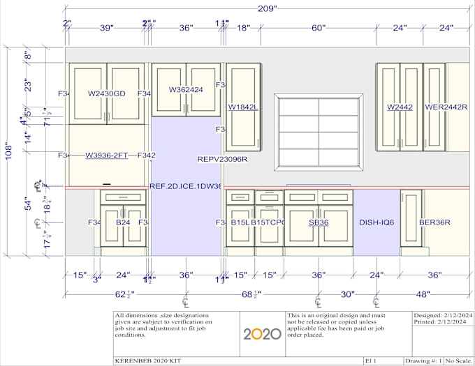 Gig Preview - Use 2020 design software to design your kitchen cabinets