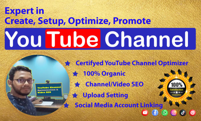 Gig Preview - Create setup promotion SEO and youtube channel optimization