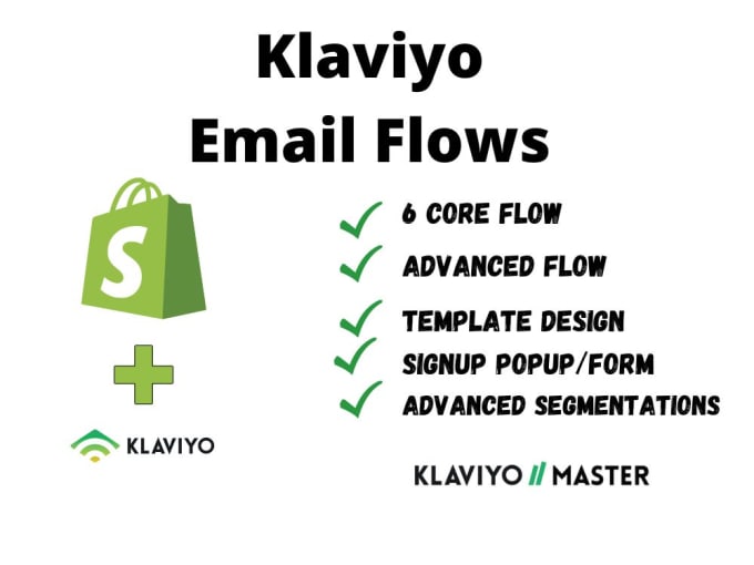 Gig Preview - Set up email marketing flows on klaviyo