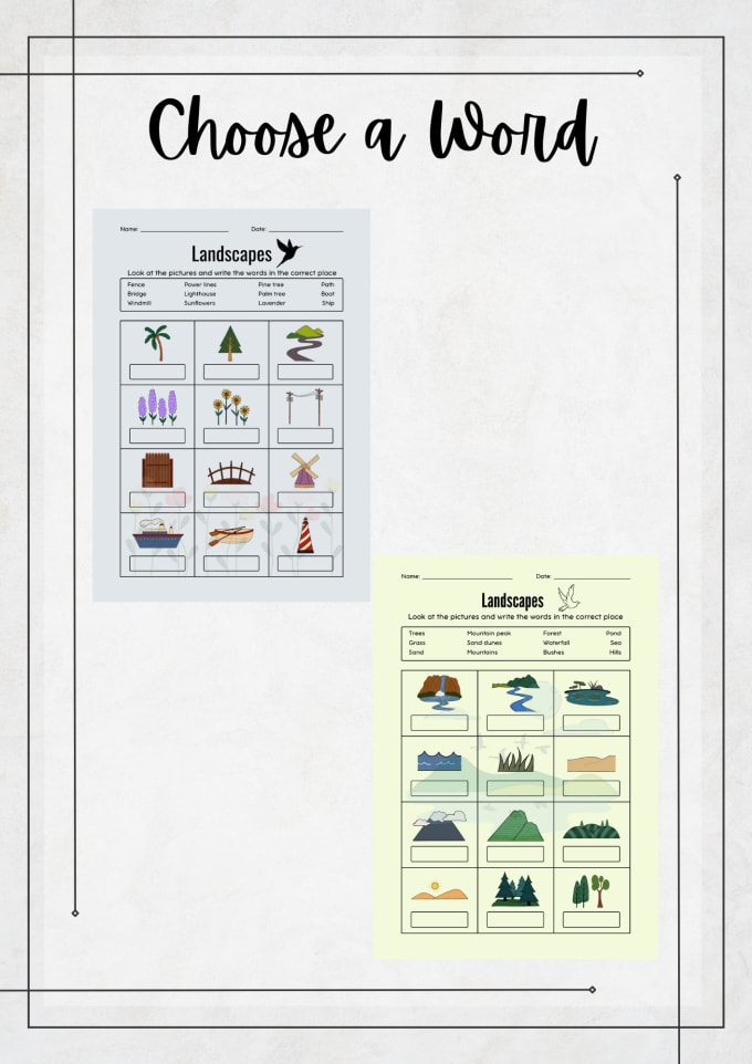 Gig Preview - Design math or english worksheet with high quality content