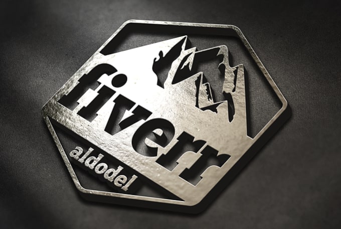 Gig Preview - Replicate your logo design in realistic steel