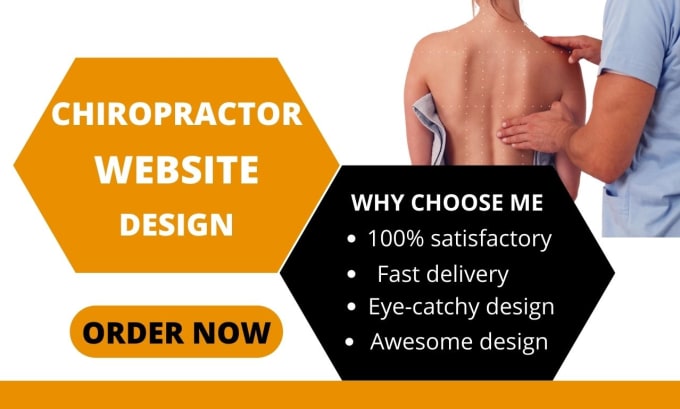 Gig Preview - Design chiropractor website, orthodontist chiropractor website