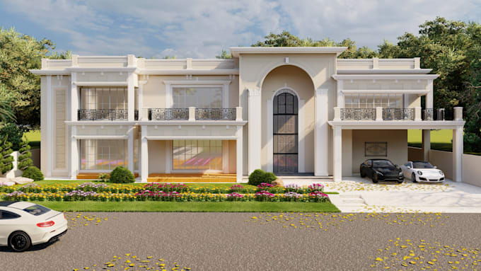 Gig Preview - Produce high quality 3d house elevation design and rendering