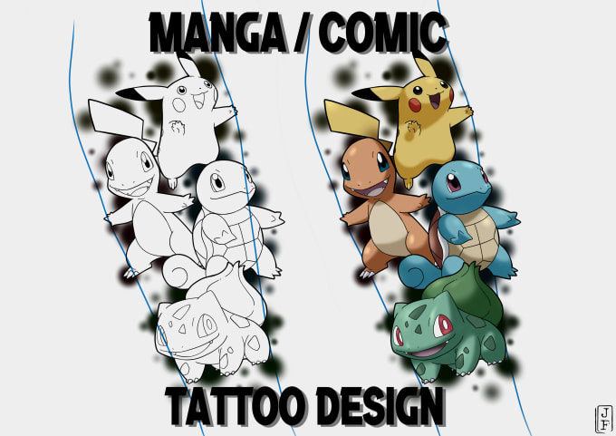 Bestseller - create anime and comic tattoo design