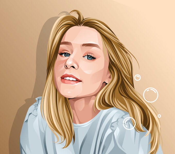 Gig Preview - Draw cartoon vector portrait illustration from your photo