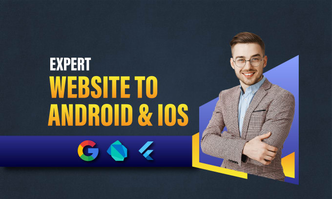 Gig Preview - Convert your website to android and ios app by flutter