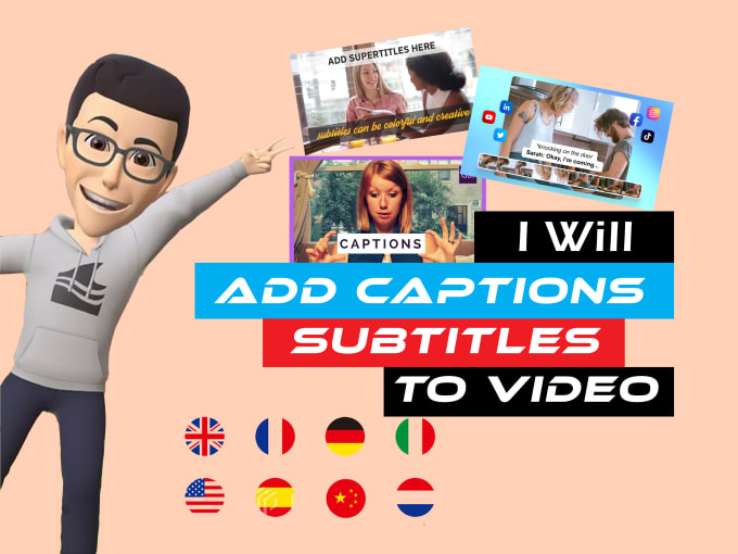 Gig Preview - Add professional synced subtitles or captions to your video