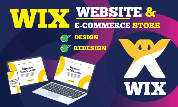 Gig Preview - Design and redesign wix website wix ecommerce website