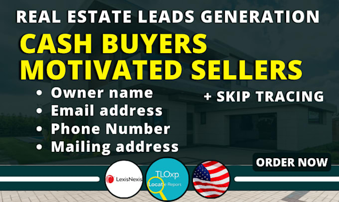 Gig Preview - Provide real estate lead generation service with skip tracing