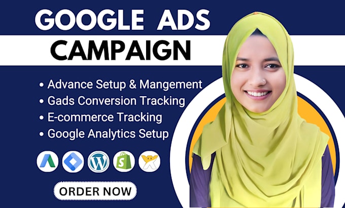 Gig Preview - Setup and manage google ads adwords PPC campaign for your business