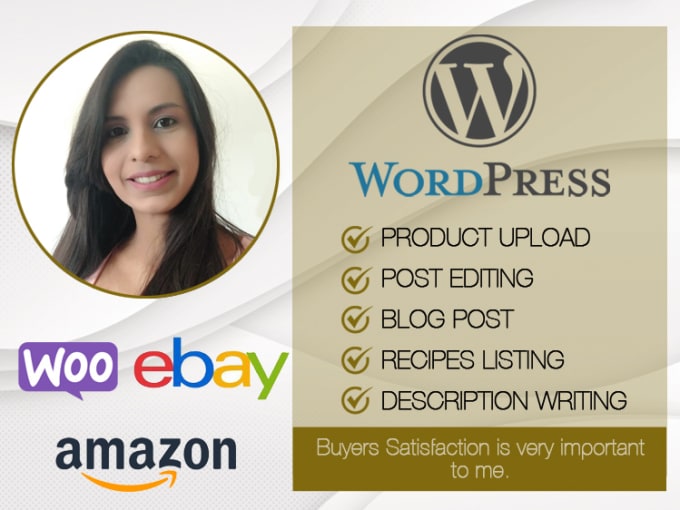 Gig Preview - Do wordpress data entry and woocommerce product upload