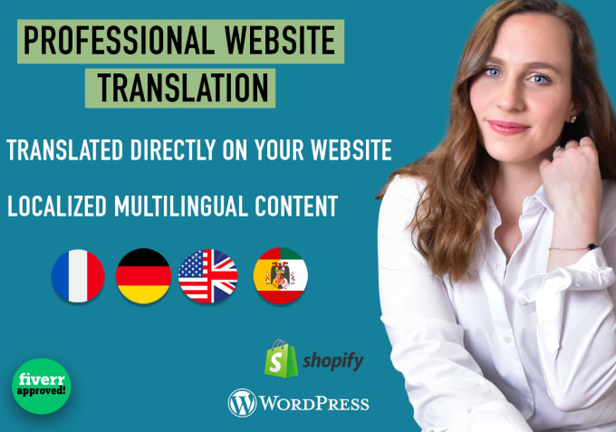 Gig Preview - Translate your website into spanish, german, french, english