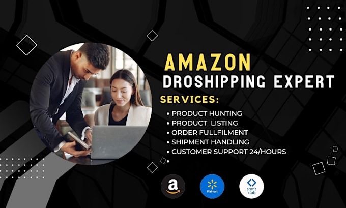 Gig Preview - Be your automate amazon dropshipping VA walmart to amazon dropshipping business