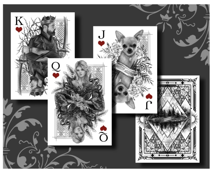 Gig Preview - Create custom playing cards design or tarot cards