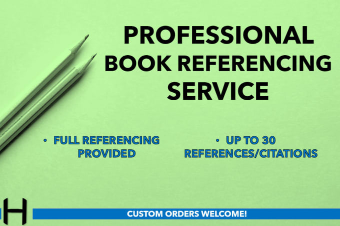 Gig Preview - Reference and add citations to your book or novel