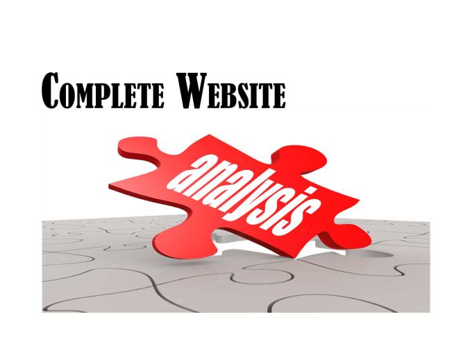 Bestseller - perform a complete website analysis