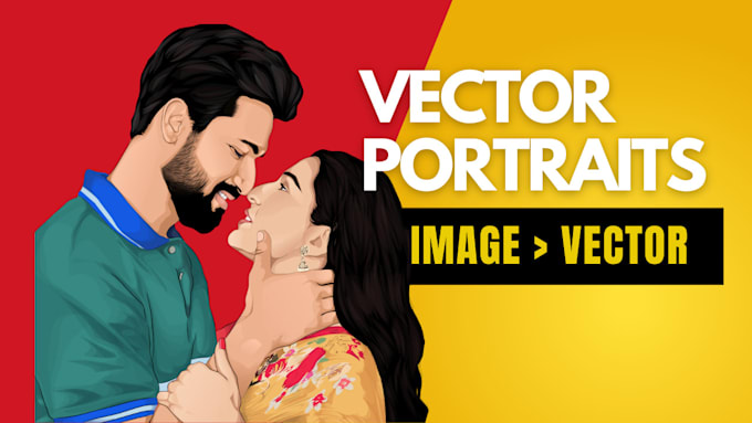 Gig Preview - Create realistic vector portraits from photos