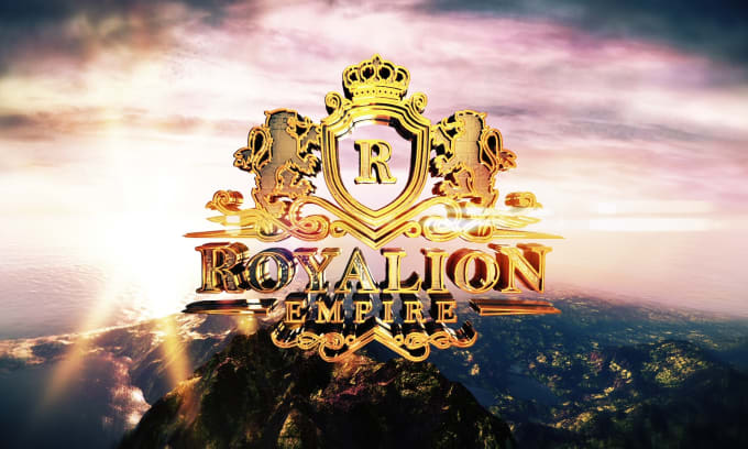 Gig Preview - Create cinematic sky mountain metallic gold 3d logo reveal intro animation