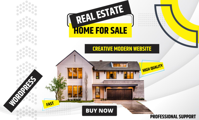 Gig Preview - Design your real estate website in wordpress