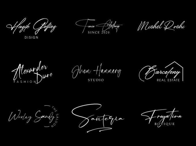 Gig Preview - Design a luxury handwritten signature logo for your business