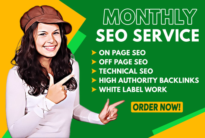 Gig Preview - Do decisive monthly seo service for google top ranking