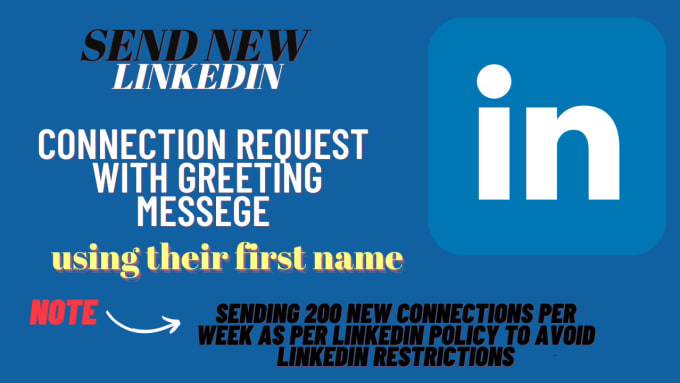 Gig Preview - Send a fresh connection request with message from your linkedin