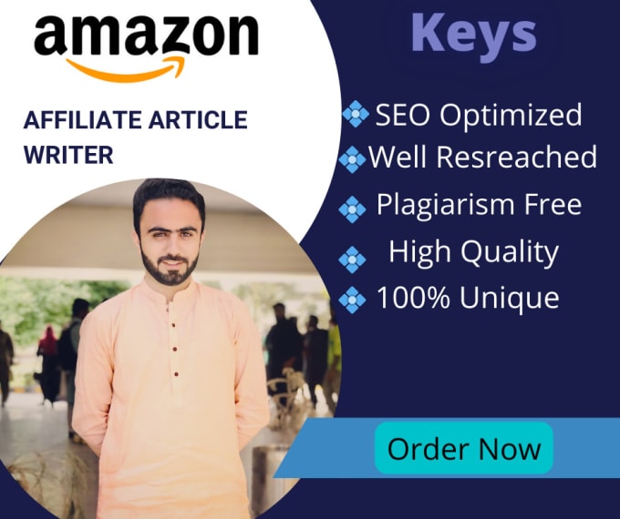 Gig Preview - Write SEO friendly amazon article, amazon affiliate blog