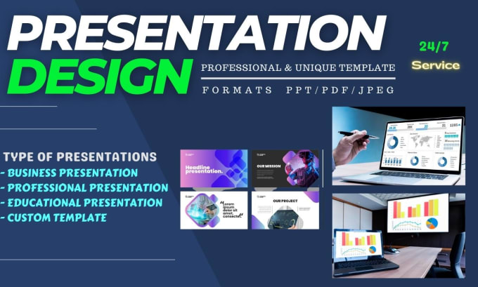 Gig Preview - Make powerpoint template, powerpoint slides and business presentation design