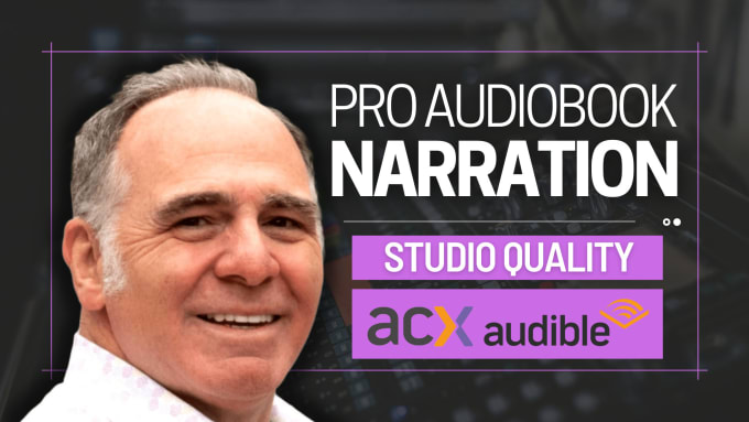 Gig Preview - Produce american male audiobook narrator and editing for acx audible audio book