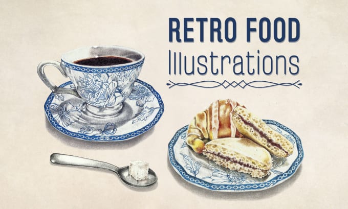 Gig Preview - Create vintage food illustrations