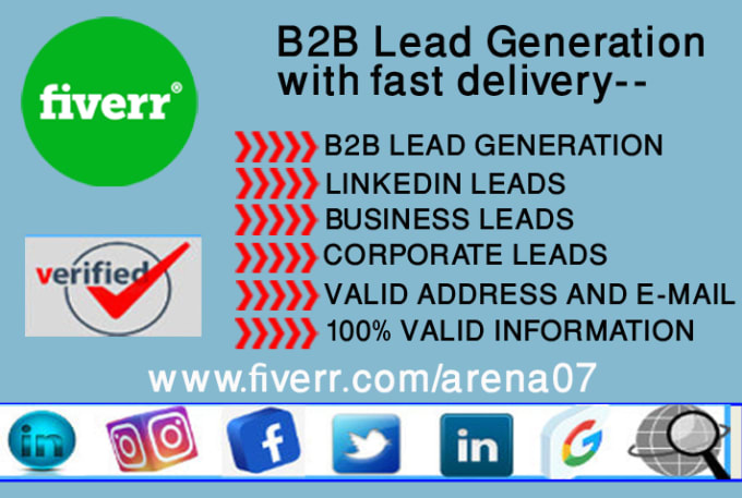 Gig Preview - Provide targeted b2b lead generation for any industries