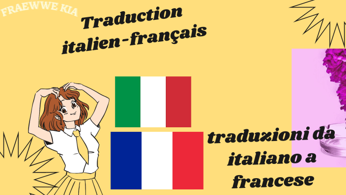 Gig Preview - Translate french to italian, italian to french