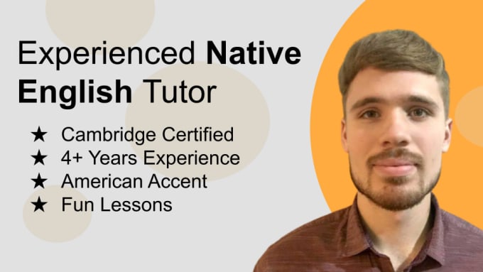 Gig Preview - Teach you english as a native speaker