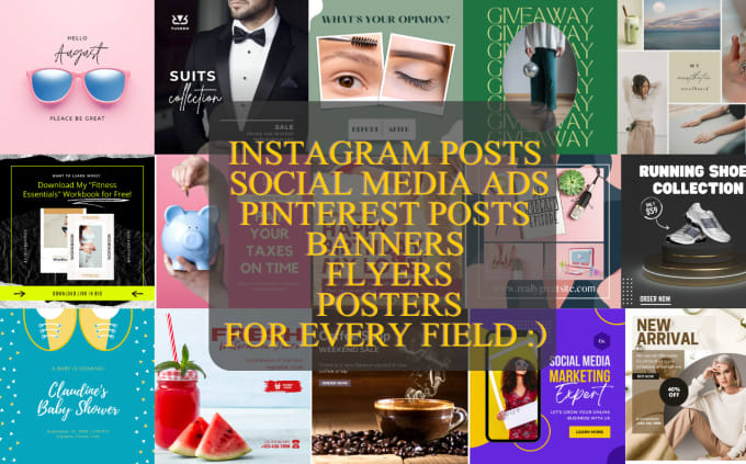 Gig Preview - Design instagram story, pinterest post, banner, social media ads on canva