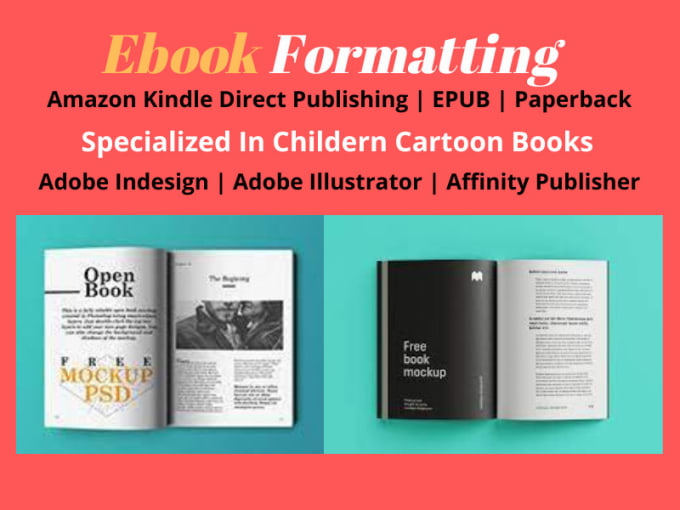 Bestseller - do epub from doc, pdf ,indesign, paperback formatting, mobi and KDP