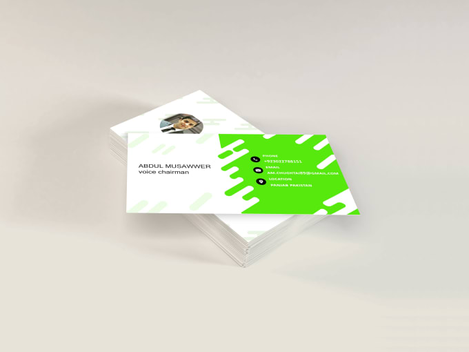 Gig Preview - Create professional custom company visiting business card