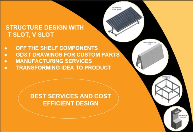 Gig Preview - Design frames with 8020 extrusion, ducts, pipes and sheetmetal